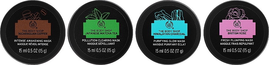 Zestaw, 5 produktów - The Body Shop Slather & Glow Face Mask Gift Christmas Gift Set  — Zdjęcie N3
