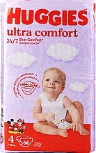 Pieluszki Ultra Comfort 4 (7-18 kg) Mega, 66 szt. - Huggies — Zdjęcie N1