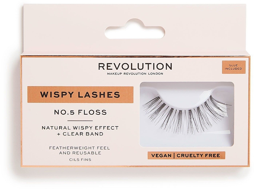 Sztuczne rzęsy - Makeup Revolution No.5 Floss Wispy Lashes — Zdjęcie N1