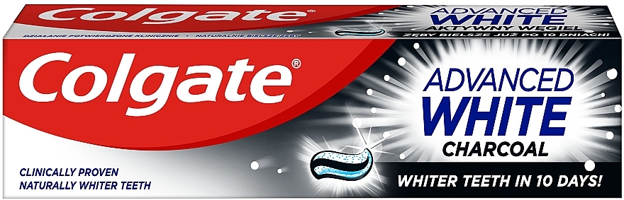 Pasta do zębów - Colgate Advanced White Charcoal — Zdjęcie N1