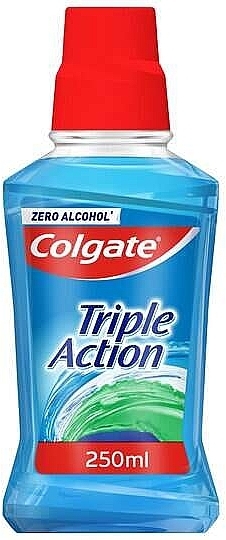 	Płyn do płukania jamy ustnej bez alkoholu - Colgate Triple Action Mouthwash Zero Alcohol — Zdjęcie N2