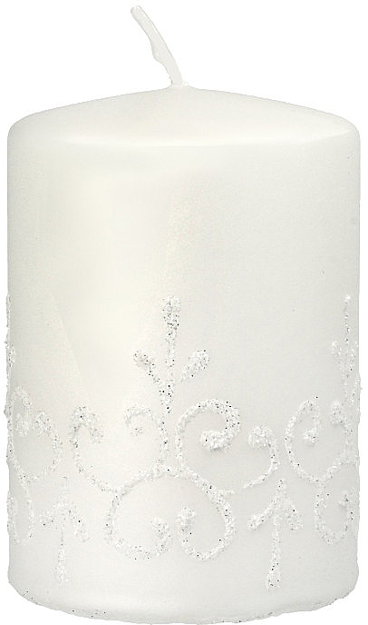 Świeca dekoracyjna, 7x10 cm, biała - Artman Tiffany Candle — Zdjęcie N1