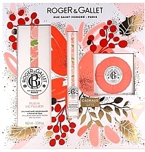 Zestaw (aroma/water 100 ml + aroma/water 10 ml + soap 50 g) - Roger&Gallet Fleur de Figuier Wellbeing — Zdjęcie N1