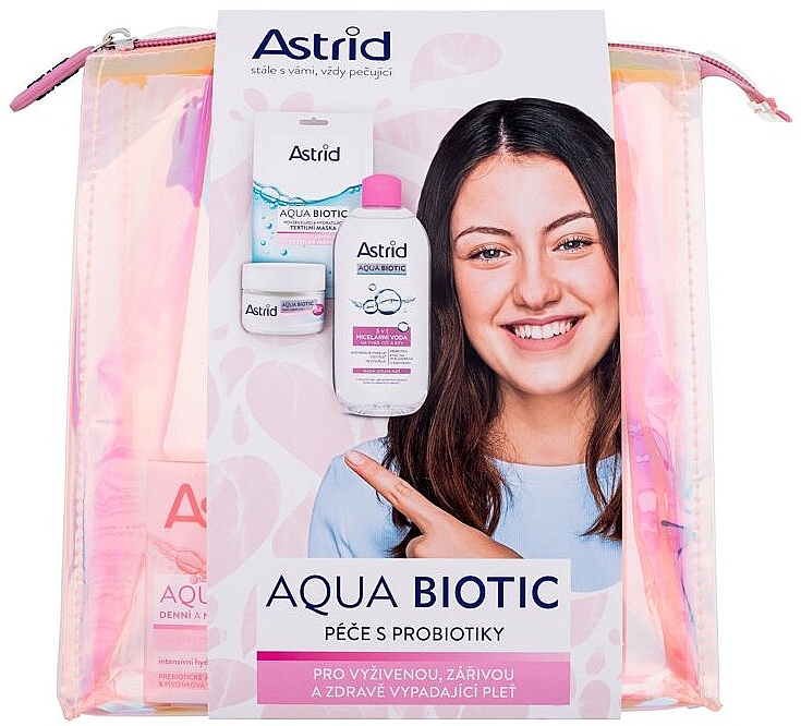Zestaw - Astrid Aqua Biotic Set (cr/50 ml + water/400 ml)  — Zdjęcie N1