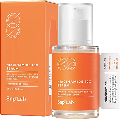 Rozświetlające serum do twarzy - SNP Lab Niacinamide 10% Serum