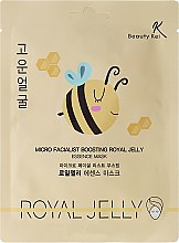 Maska na tkaninie do twarzy z mleczkiem pszczelim - Beauty Kei Micro Facialist Boosting Royal Jelly Essence Mask — Zdjęcie N1