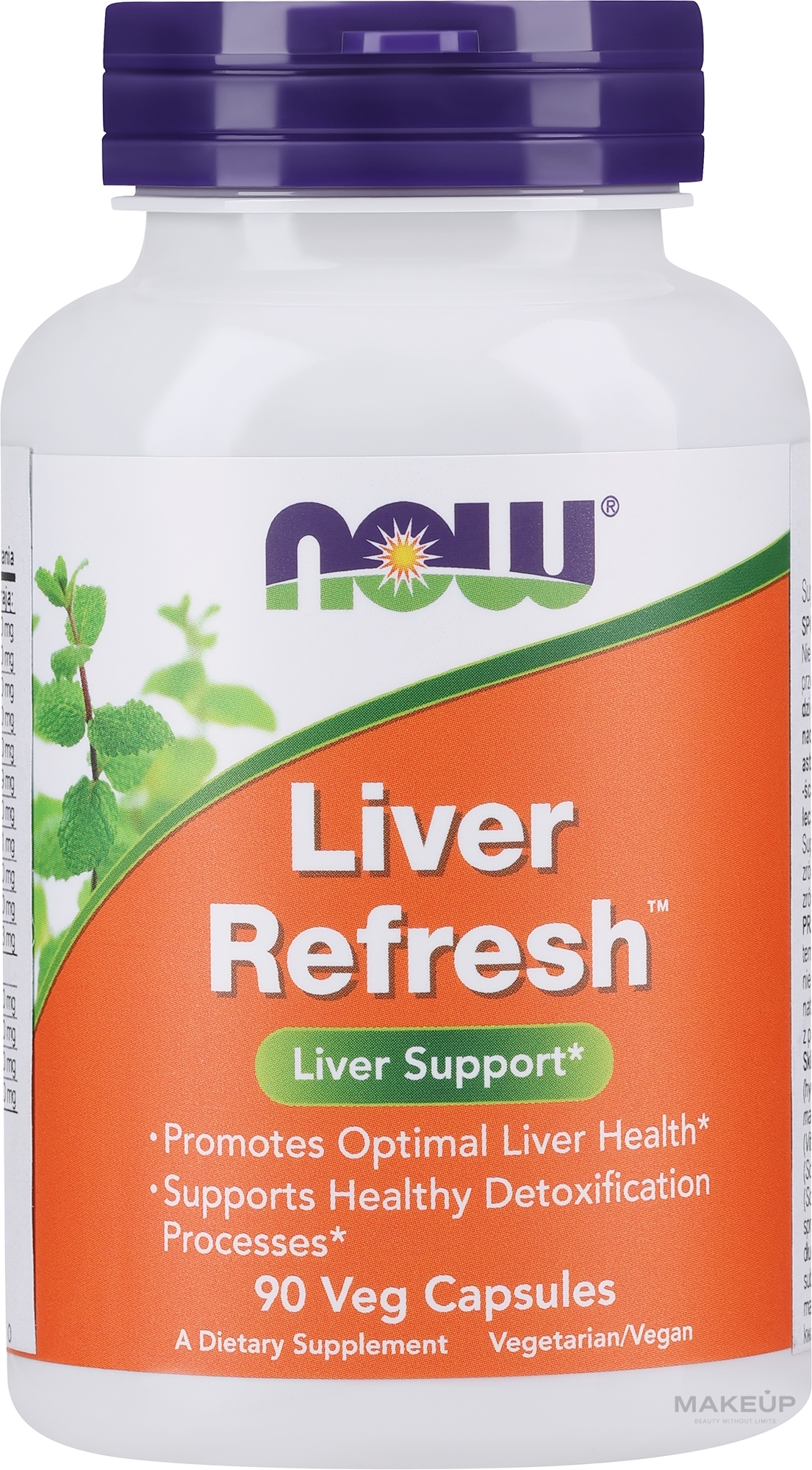 Suplement diety wspierający wątrobe - Now Foods Liver Refresh — Zdjęcie 90 szt.