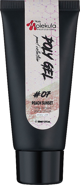 Polygel do paznokci - Nails Molekula Poly Gel 07 Peach Sunset — Zdjęcie N2