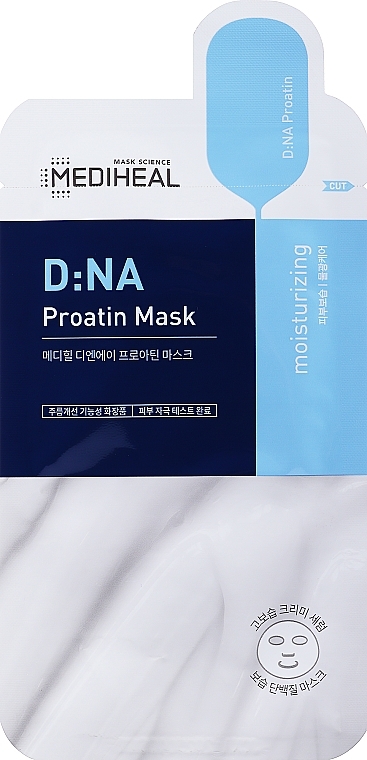 Nawilżająca maseczka z aminokwasami do twarzy - Mediheal D:NA Aquaring Proatin Mask — Zdjęcie N1