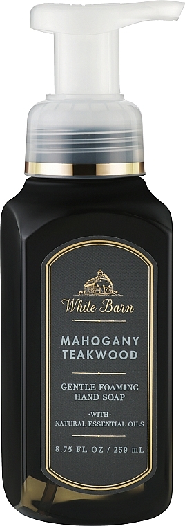 Mydło do rąk Mahogany Teakwood - Bath & Body Works White Barn Mahogany Teakwood Gentle Foaming Hand Soap