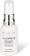 Kup Silnie skoncentrowane serum regenerująco -korygujące z 0,16% kompleksem retinalu i fosfoceramidu - Sensum Mare Algopro R Supreme Retinal Night Serum