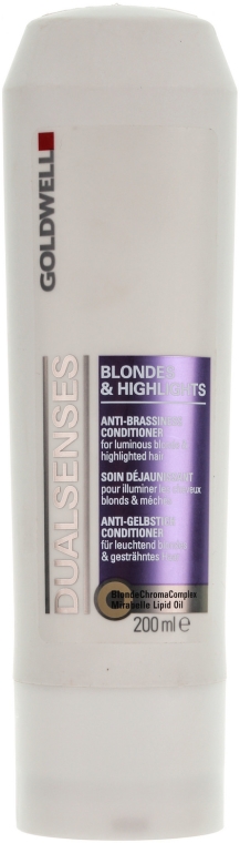 Odżywka zapobiegająca żółknięciu włosów - Goldwell DualSenses Blondes & Highlights Anti-Brassiness Conditioner
