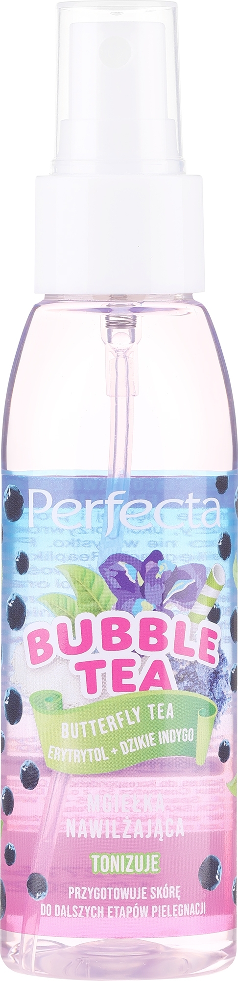 Mgiełka nawilżająca i tonizująca - Perfecta Bubble Tea Butterfly Tea — Zdjęcie 100 ml