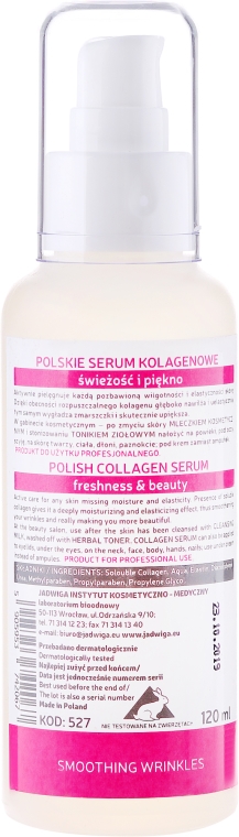 Serum kolagenowe Wygładzanie zmarszczek - Jadwiga Seria polska — Zdjęcie N4