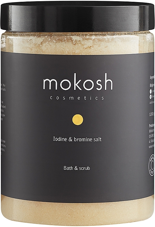 Sól jodowo-bromowa do kąpieli i peelingu - Mokosh Cosmetics Iodine & Bromine Bath & Scrub Salt — Zdjęcie N1