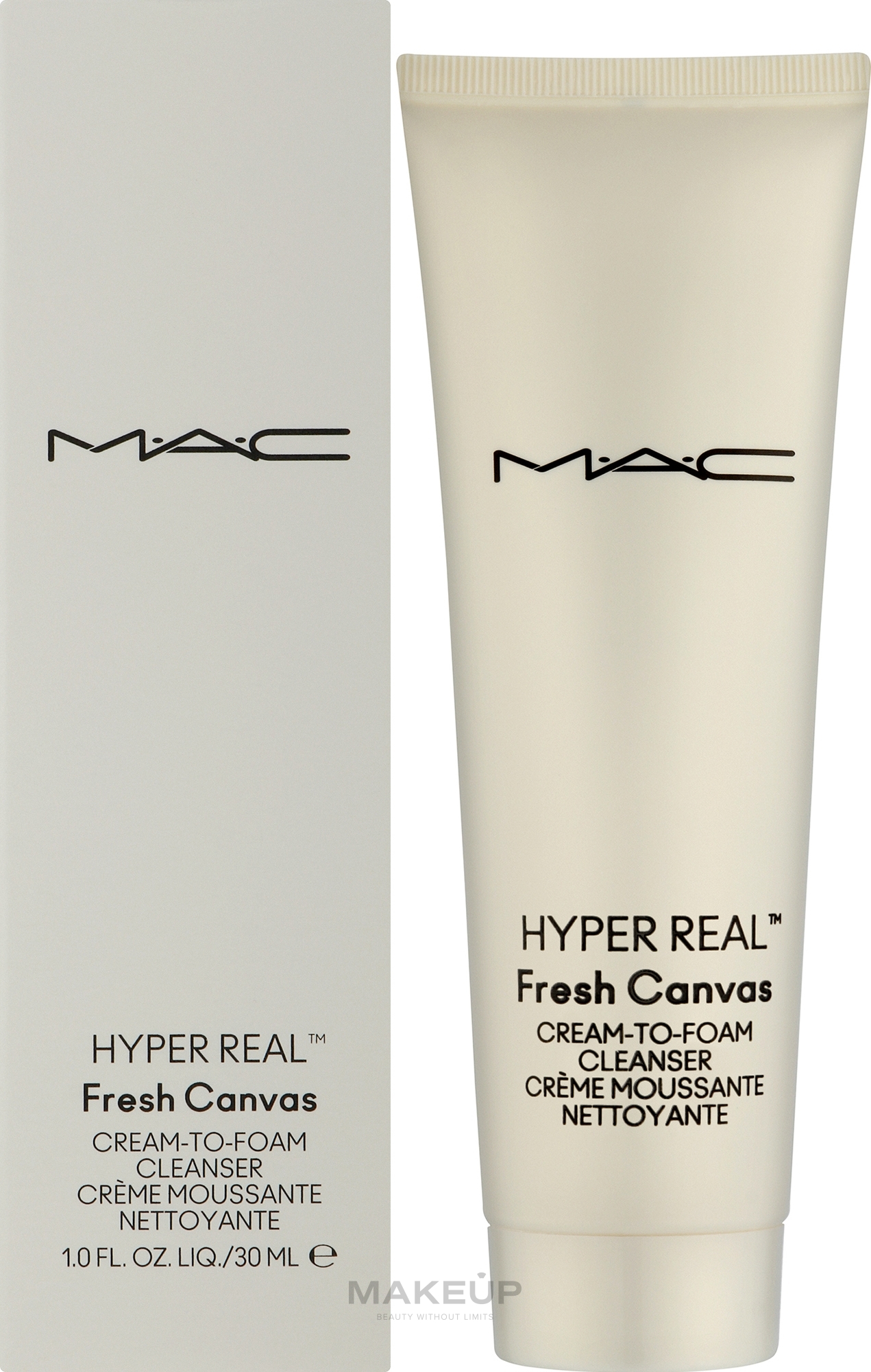 Kremowa pianka do oczyszczania skóry twarzy - M.A.C. Hyper Real Cream-To-Foam Cleanser — Zdjęcie 30 ml