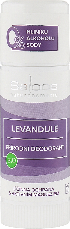 Organiczny naturalny dezodorant Lawenda - Saloos Lavender Deodorant