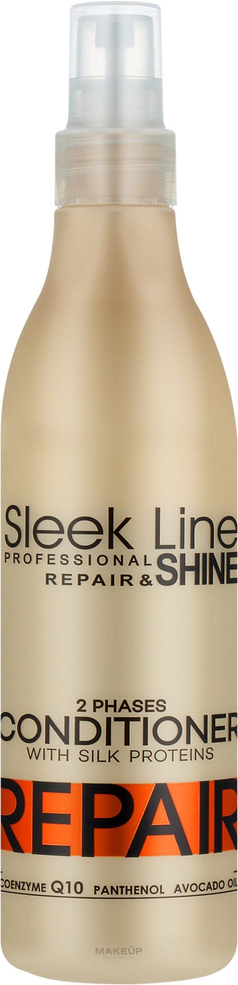 Dwufazowa odżywka regenerująca do włosów bez spłukiwania - Stapiz Sleek Line Repair — Zdjęcie 300 ml