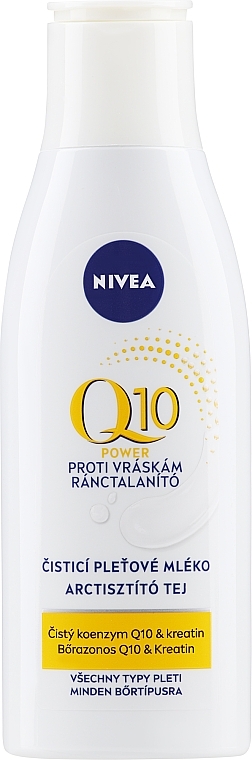 Oczyszczające mleczko przeciwzmarszczkowe do twarzy - NIVEA Visage Q10 Power Anti-Wrinkle Cleansing Milk — Zdjęcie N2