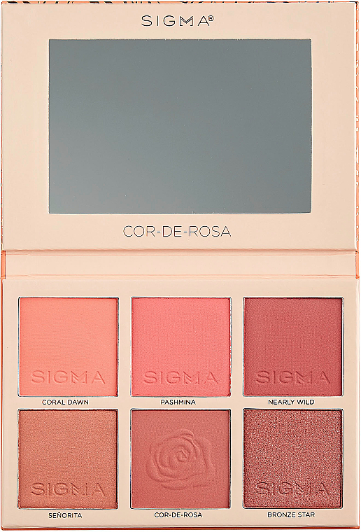 Paleta różów do policzków - Sigma Beauty Cor-de-Rosa Blush Palette — Zdjęcie N2