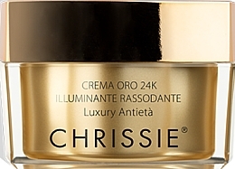 Kup Rozjaśniający i ujędrniający krem do twarzy - Chrissie 24k Gold Cream Illuminating And Firming