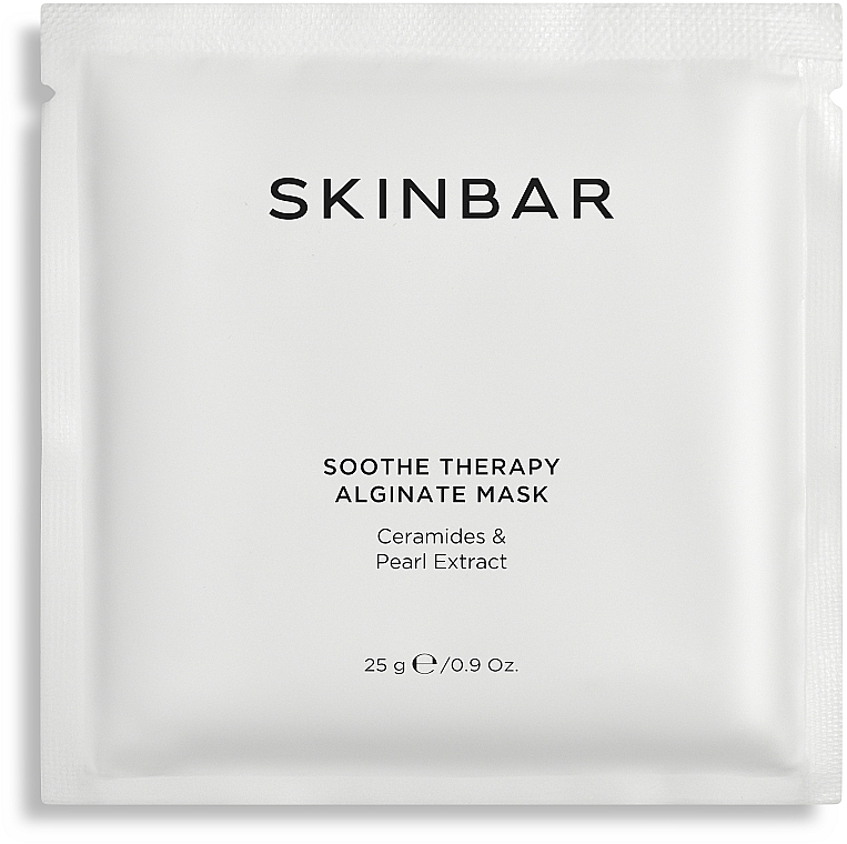 Kojąca maska alginianowa z ceramidami i ekstraktem z pereł - SKINBAR Ceramides & Pearl Extract Alginate Mask — Zdjęcie N1