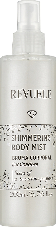 Połyskująca mgiełka do ciała, srebrna - Revuele Shimmering Body Mist Silver — Zdjęcie N1