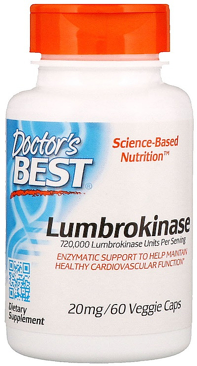 Lumbrokinaza w kapsułkach - Doctor's Best — Zdjęcie N1