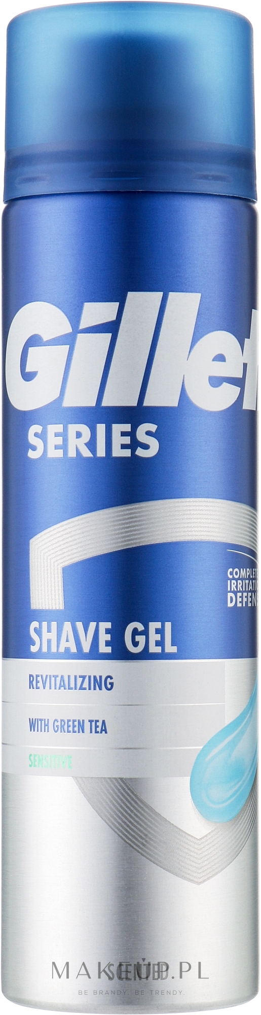 Żel do golenia dla mężczyzn - Gillette Series Revitalizing Shave Gel With Green Tea — Zdjęcie 200 ml