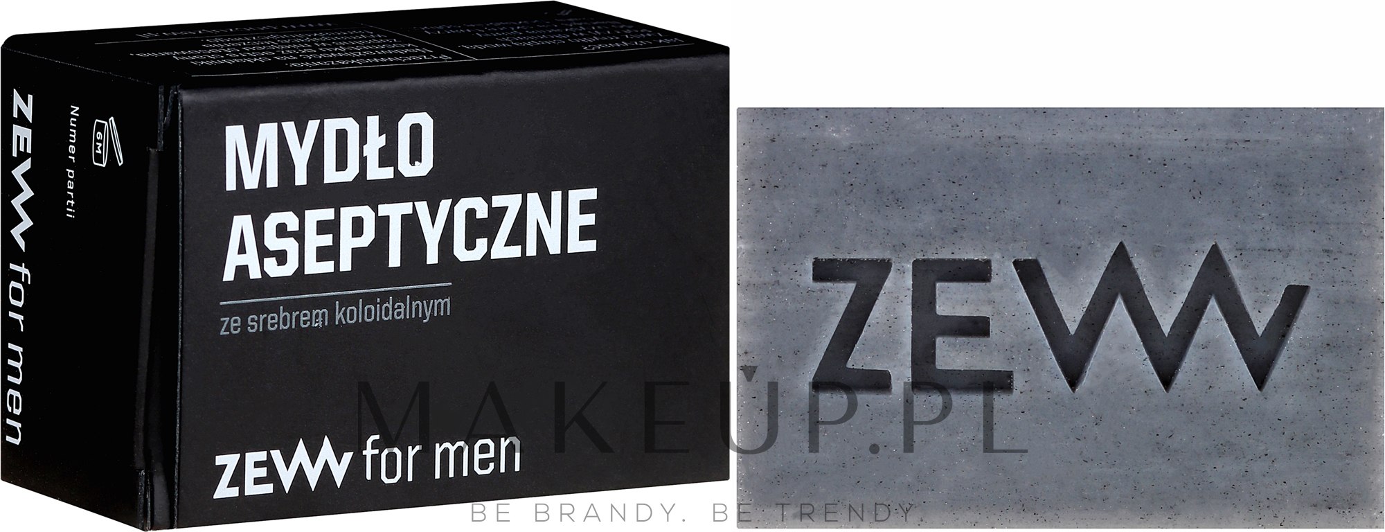 Mydło aseptyczne ze srebrem koloidalnym dla mężczyzn - Zew Aseptic Colloidal Silver Soap — Zdjęcie 85 ml