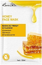 Maska do twarzy w płachcie z ekstraktem z miodu i kwasem hialuronowym - Love Skin Honey Face Mask — Zdjęcie N1