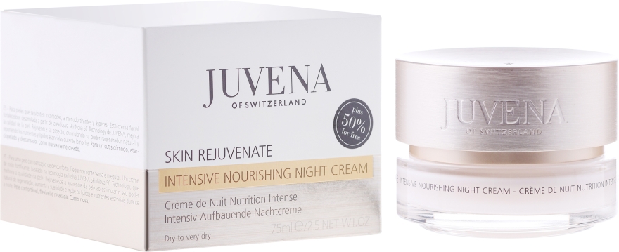 Odmładzająco intensywny krem na noc do skóry suchej i bardzo suchej - Juvena Skin Rejuvenate Intensive Nourishing Night Cream — Zdjęcie N4