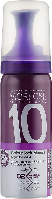 Pianka do włosów - Morfose 10 Colour Lock Mousse — Zdjęcie N1