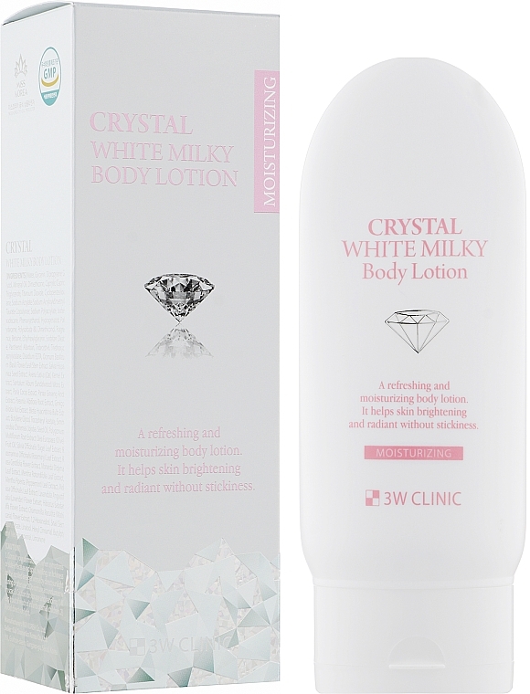 Balsam do ciała Odżywczy - 3W Clinic Crystal White Milky Body Lotion — Zdjęcie N2