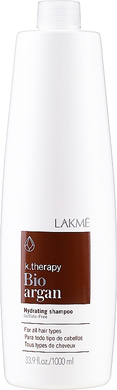 Nawilżający szampon ze 100% organicznym olejem arganowym - Lakmé K.Therapy Bio-Argan Shampoo — Zdjęcie N3
