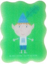 Gąbka kąpielowa dla dzieci, Małe królestwo Bena i Holly, Ben, zielona - Suavipiel Ben & Holly — Zdjęcie N1