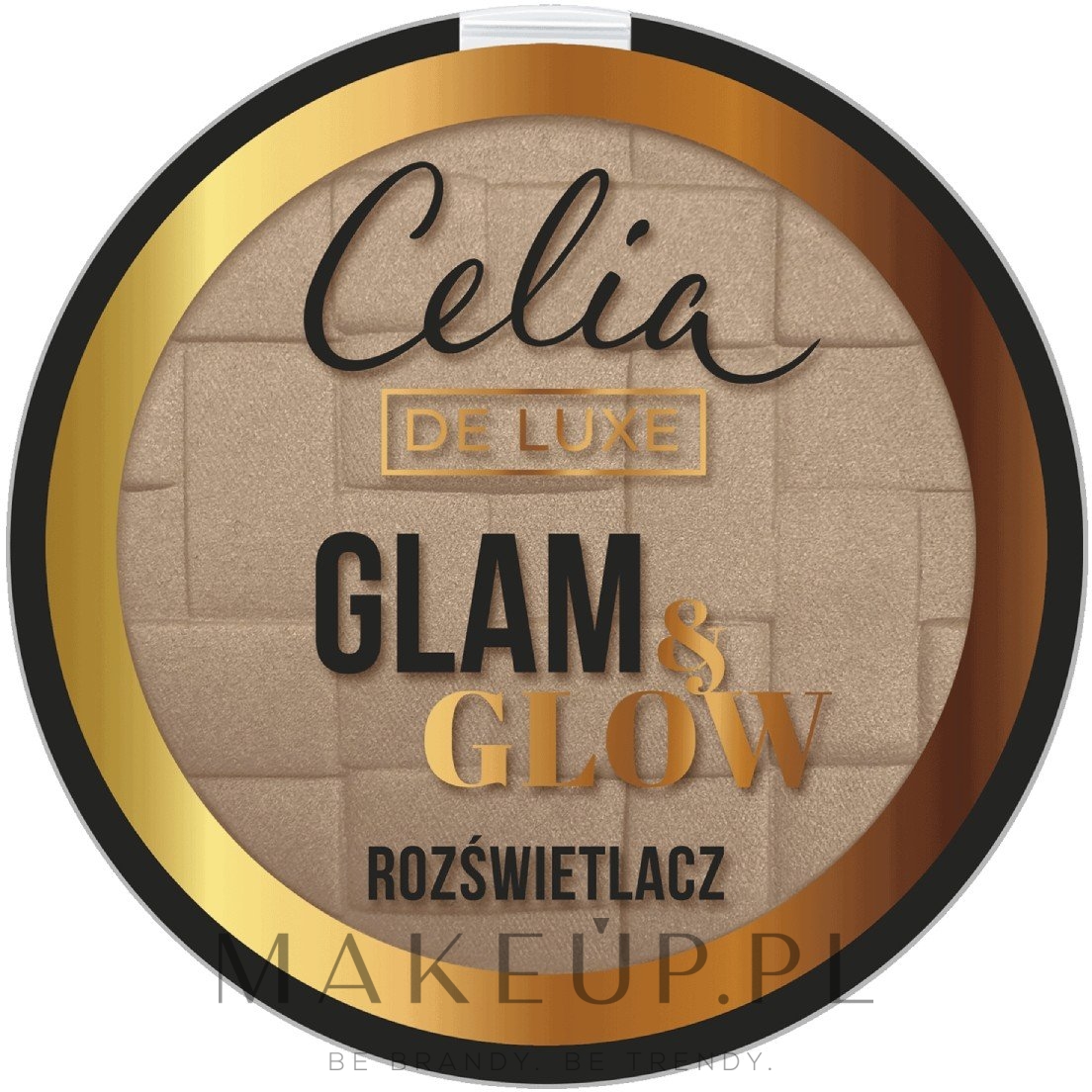 Rozświetlacz do twarzy - Celia De Luxe Glam & Glow — Zdjęcie 106 - Gold