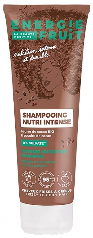 Odżywczy szampon do włosów kręconych - Energie Fruit Intense Nutritive Shampoo With Organic Cocoa Butter And Cocoa Powder — Zdjęcie N1