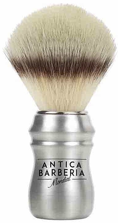 Szczotka do golenia, aluminium - Mondial Antica Barberia Ecosilvertip — Zdjęcie N1