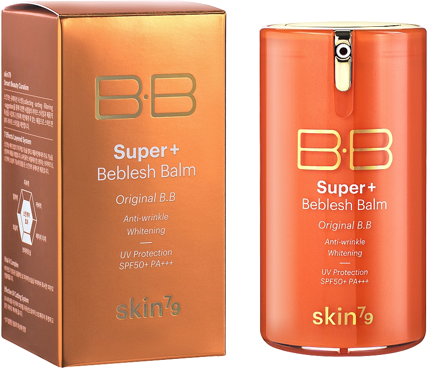 Multifunkcyjny krem BB SPF 50 PA+++ - Skin79 BB Super+ Beblesh Balm Orange SPF50 PA+++