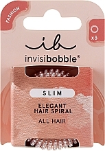 Gumka-bransoletka do włosów - Invisibobble Slim Pink Monocle Elegant Hair Spiral — Zdjęcie N1
