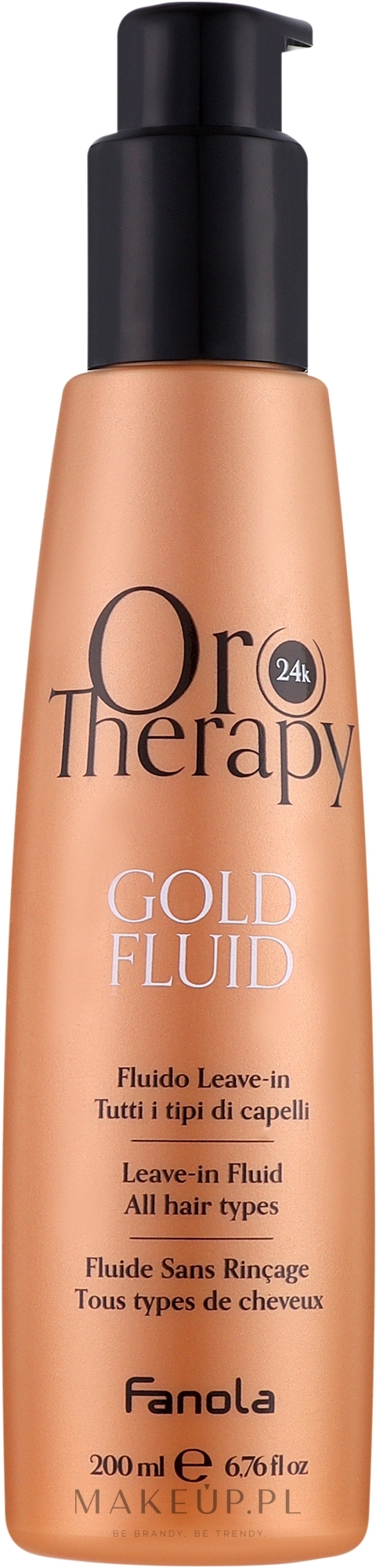 Fluid do włosów - Fanola Oro Therapy Gold Fluid — Zdjęcie 200 ml