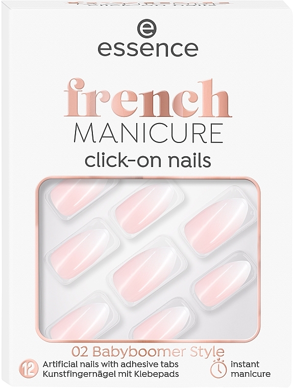 Samoprzylepne sztuczne paznokcie - Essence French Manicure Click-On Nails — Zdjęcie N1