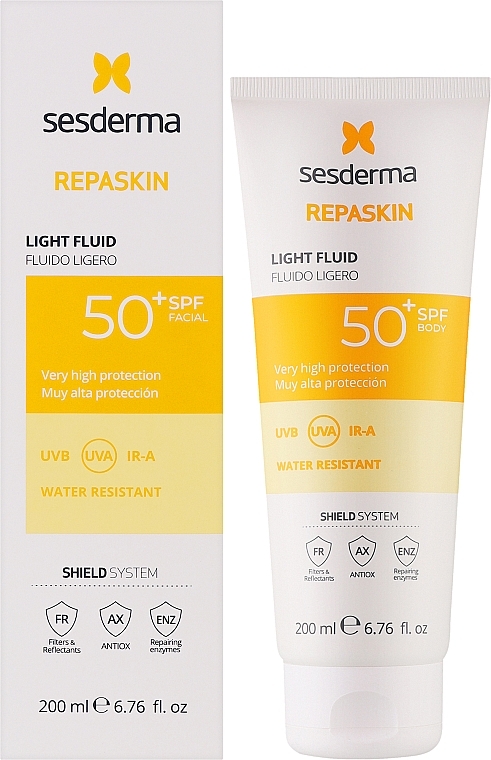 Lekki fluid do ciała - SesDerma Laboratories Repaskin Light Fluid SPF50  — Zdjęcie N2