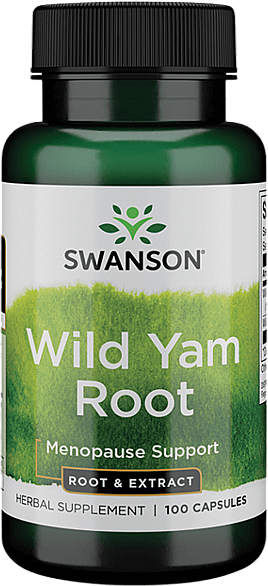 Suplement diety Dziki Korzeń Yama - Swanson Wild Yam Root — Zdjęcie N1