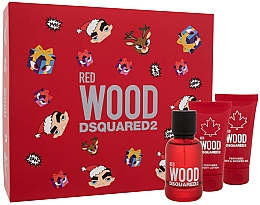 Kup Dsquared2 Red Wood Pour Femme - Zestaw (edt 50 ml + bath/sh/gel 50 ml + b/lot 50 ml)