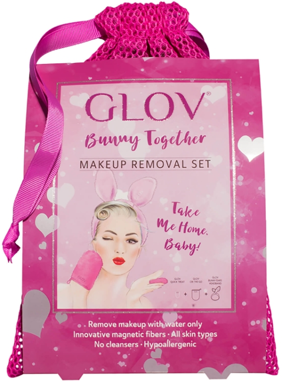 Zestaw - Glov Spa Bunny Together Set (glove + mini/glove + headband + bag) — Zdjęcie N2