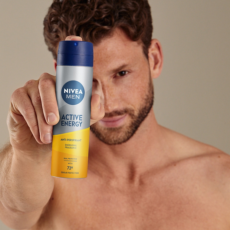 Antyperspirant w sprayu dla mężczyzn - Nivea Men Active Energy Antiperspirant — Zdjęcie N3