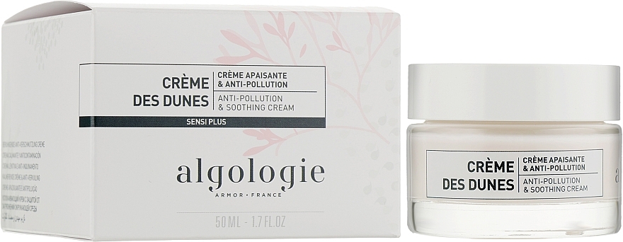 Kojący i zmiękczający krem ​​do twarzy - Algologie Sensi Plus Anti-Pollution & Soothing Cream — Zdjęcie N2