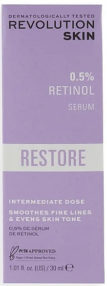 Serum do twarzy z retinolem - Revolution Skin 0.5% Retinol Serum — Zdjęcie N3